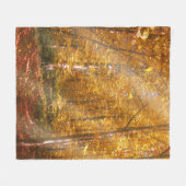 Fleece Deken Herfst bos Gold Rays (Voorkant (Horizontaal))