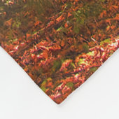 Fleece Deken Herfst bos Gold Rays (Hoek)