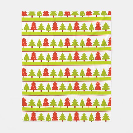 Fleece Deken Kerstboom design (Voorkant)