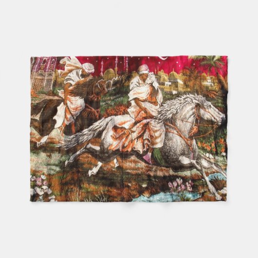 fleece deken: Klassiek Arabisch ontwerp (Voorkant (Horizontaal))