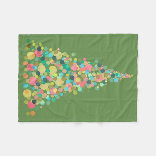 Fleece deken, kleine vakantieboom (Voorkant (Horizontaal))