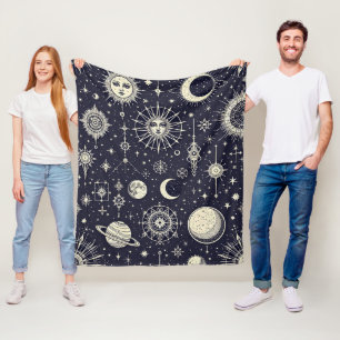 Fleece Deken Kosmische Mythologie Zon en Hemel Sym