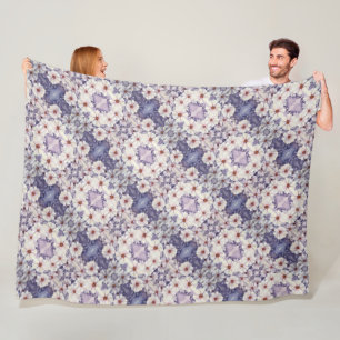 Fleece Deken Lavendel Afrikaanse madeliefjes