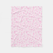 Fleece deken lichtroze (Voorkant)