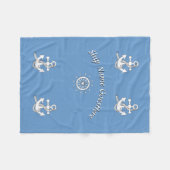 Fleece deken - Maritiem thema (Voorkant (Horizontaal))