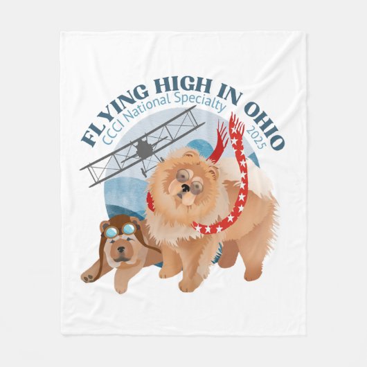 FLEECE DEKEN MET 2025 CCCI NATL SPECIALTY LOGO (Voorkant)