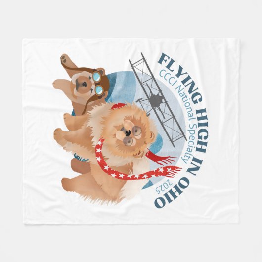 FLEECE DEKEN MET 2025 CCCI NATL SPECIALTY LOGO (Voorkant (Horizontaal))