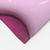 Fleece deken met 3D glanzende harten (Hoek)