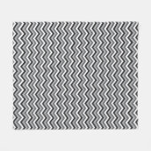 Fleece deken met aangepaste kleur chevron (Voorkant (Horizontaal))