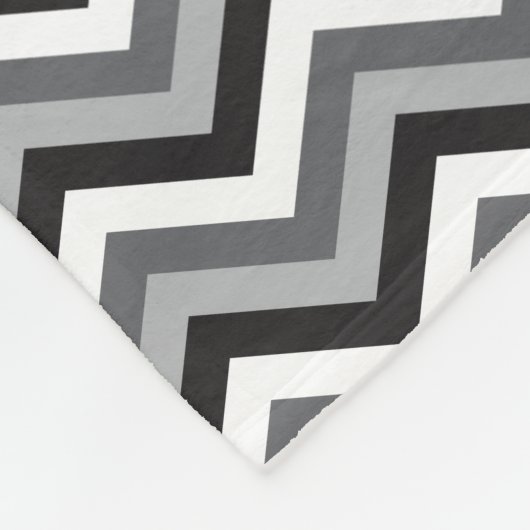 Fleece deken met aangepaste kleur chevron (Hoek)
