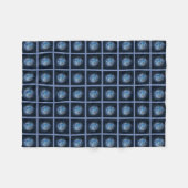 Fleece Deken met blauwe leeuw (Voorkant (Horizontaal))