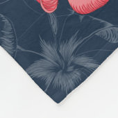 fleece deken met bloemen (Hoek)