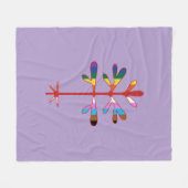 Fleece Deken met de Simon's Rock Pride Sapling (Voorkant (Horizontaal))