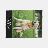 Fleece deken met foto van hond (Voorkant (Horizontaal))