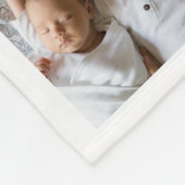 Fleece deken met foto van overgrootvader (Hoek)