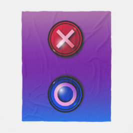 Fleece Deken met Game Voting Buttonnen