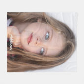 Fleece deken met leuke foto (Voorkant (Horizontaal))