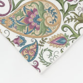 Fleece deken met paisley patroon (Hoek)