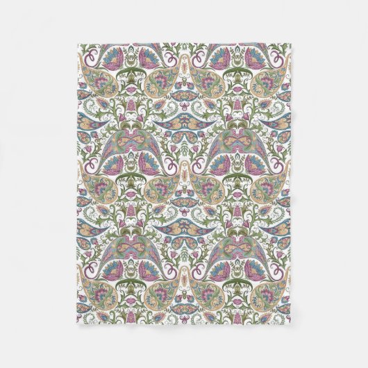 Fleece deken met paisley patroon (Voorkant)