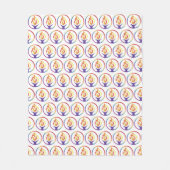 Fleece deken met tegel UUCF-logo (Voorkant)