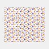 Fleece deken met tegel UUCF-logo (Voorkant (Horizontaal))