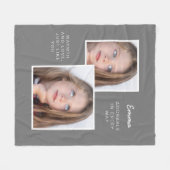Fleece deken met twee leuke foto's (Voorkant (Horizontaal))