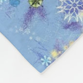 Fleece deken met versierde kerstboom (Hoek)
