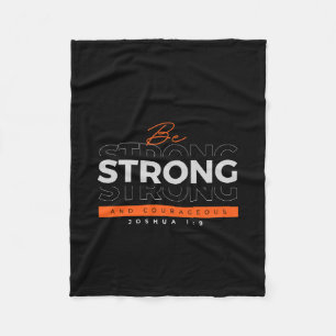 Fleece Deken Motivatie Bijbelvers Jozua 1:9