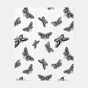 fleece deken mottenpatroon