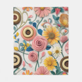 Fleece Deken Natuur's Perfect Patterns: Zonnebloem (Voorkant)