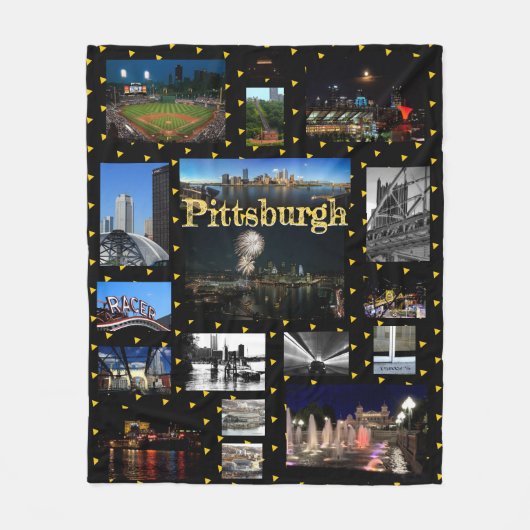 Fleece deken Pittsburgh Foto (Voorkant)