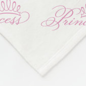 Fleece Deken/Prinses met Kroon (Hoek)