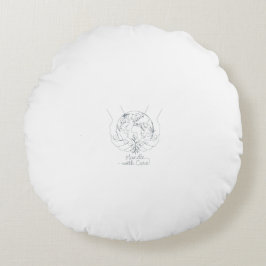 Fleece deken rond kussen