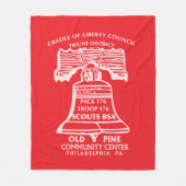 Fleece deken - Rood (Voorkant)