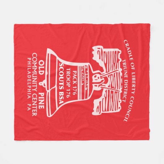 Fleece deken - Rood (Voorkant (Horizontaal))