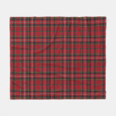 Fleece deken - Rood tartan Macpherson clan (Voorkant (Horizontaal))