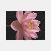 Fleece deken (Roze Lotus) (Voorkant (Horizontaal))