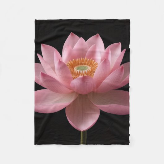 Fleece deken (Roze Lotus) (Voorkant)