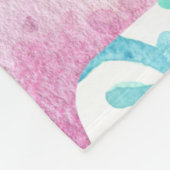 Fleece Deken Roze Zeester Patroon (Hoek)