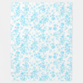 Fleece deken Saint Colette Juni Rozen capri blauw (Voorkant)