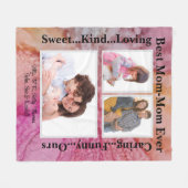 Fleece deken "Shades of Love" foto deken (Voorkant (Horizontaal))