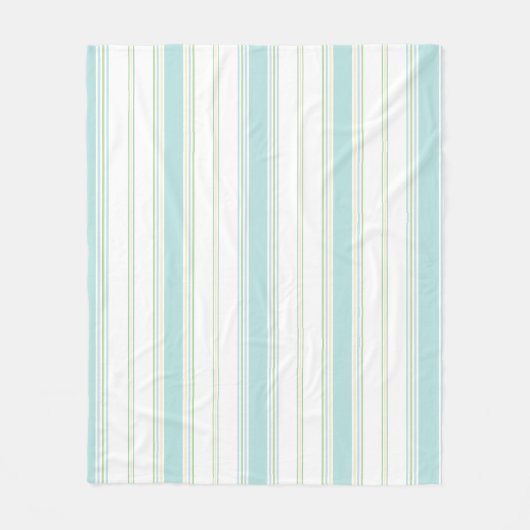 Fleece deken strand strepen (Voorkant)