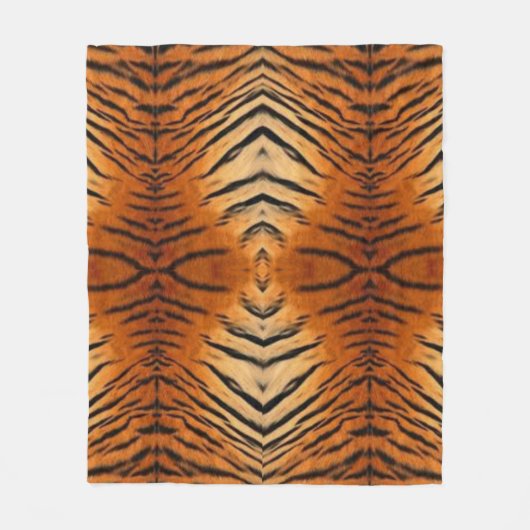 Fleece deken Tijger stijl (Voorkant)