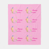 Fleece deken voor oma met naam (Voorkant)
