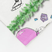 Fleece Deken Vrolijk Kerstfeest Happy Birthday (Hoek)