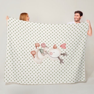 Fleece Deken w / Schattige Eend