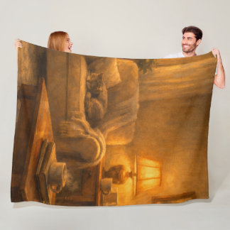 Fleece deken – Warm licht en stille momenten