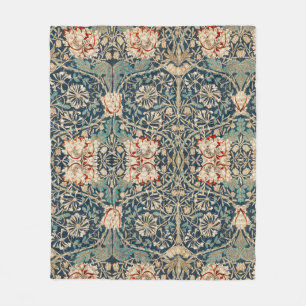 FLEECE DEKEN: WILLIAM MORRIS : HONEYSUCKLE DEKEN