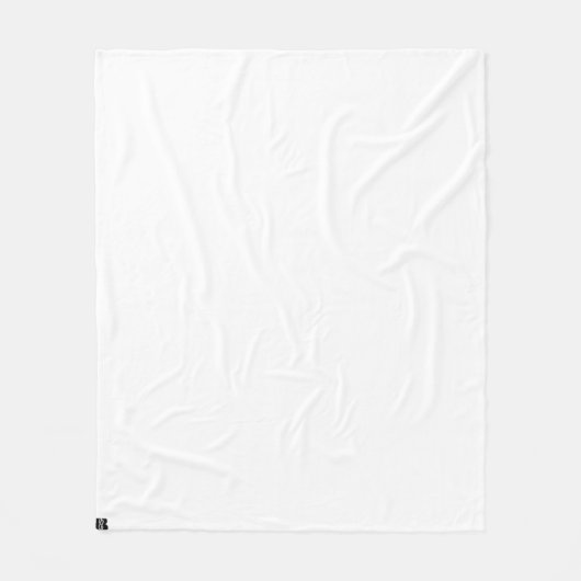 Fleece Deken - wit (Voorkant)