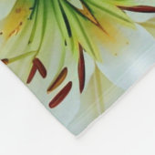Fleece deken Witte Tijger Gele Lilly (Hoek)